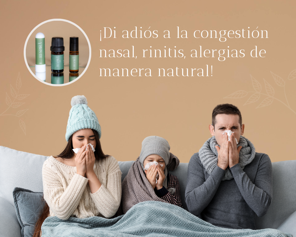 Kit de respiración natural con Roll-On, Inhalador y Aceite Esencial de Eucalipto y Menta. Alivia congestión nasal y mejora la respiración.