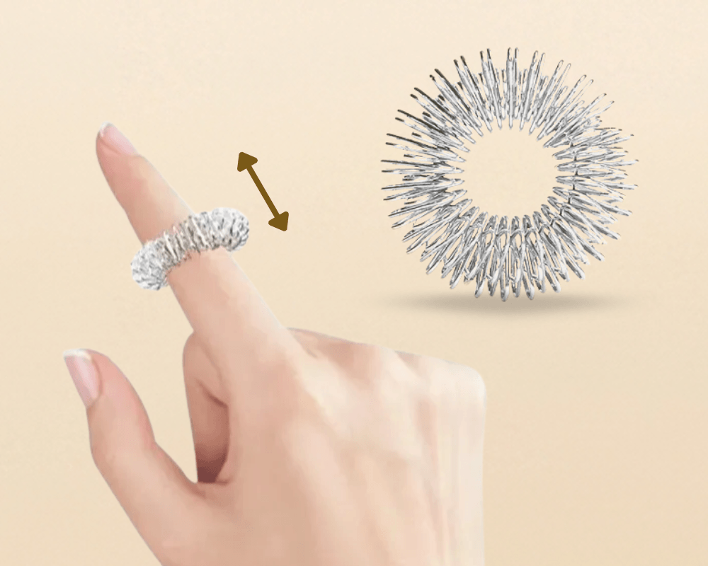 Anillo de acupresión para el estrés y la ansiedad