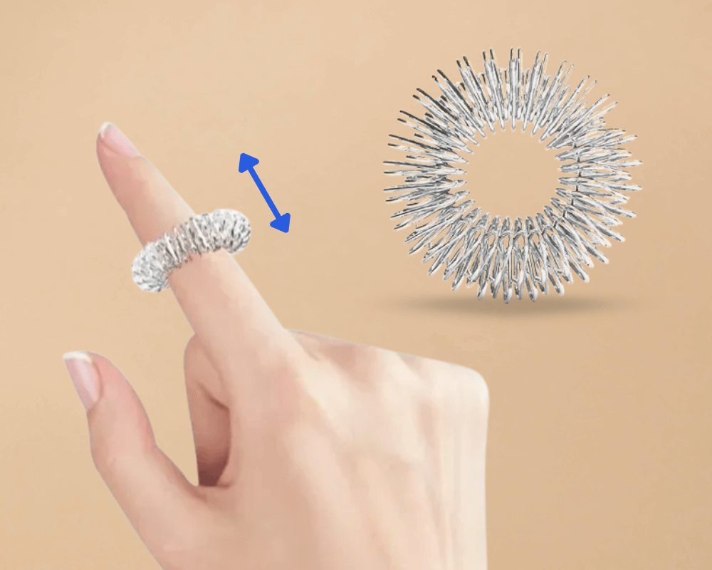Anillo de acupresión para el estrés y la ansiedad