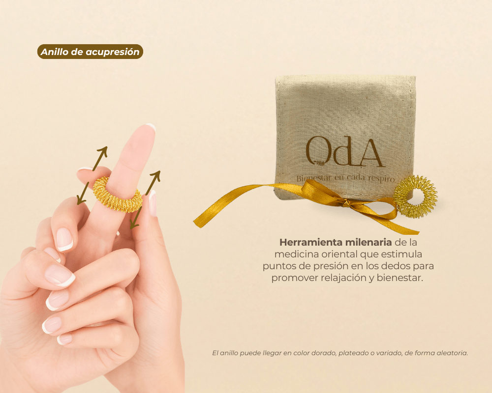 Anillo de acupresión para el estrés y la ansiedad