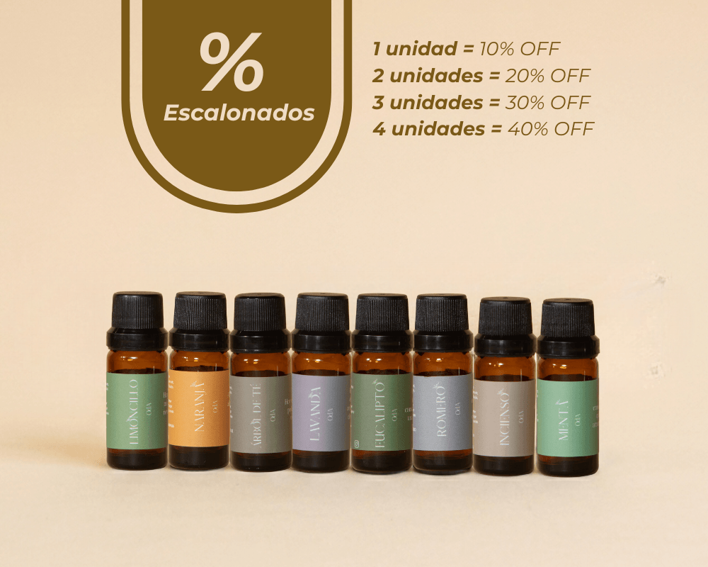 Aceites Esenciales 100% Puros para aromaterapia y bienestar