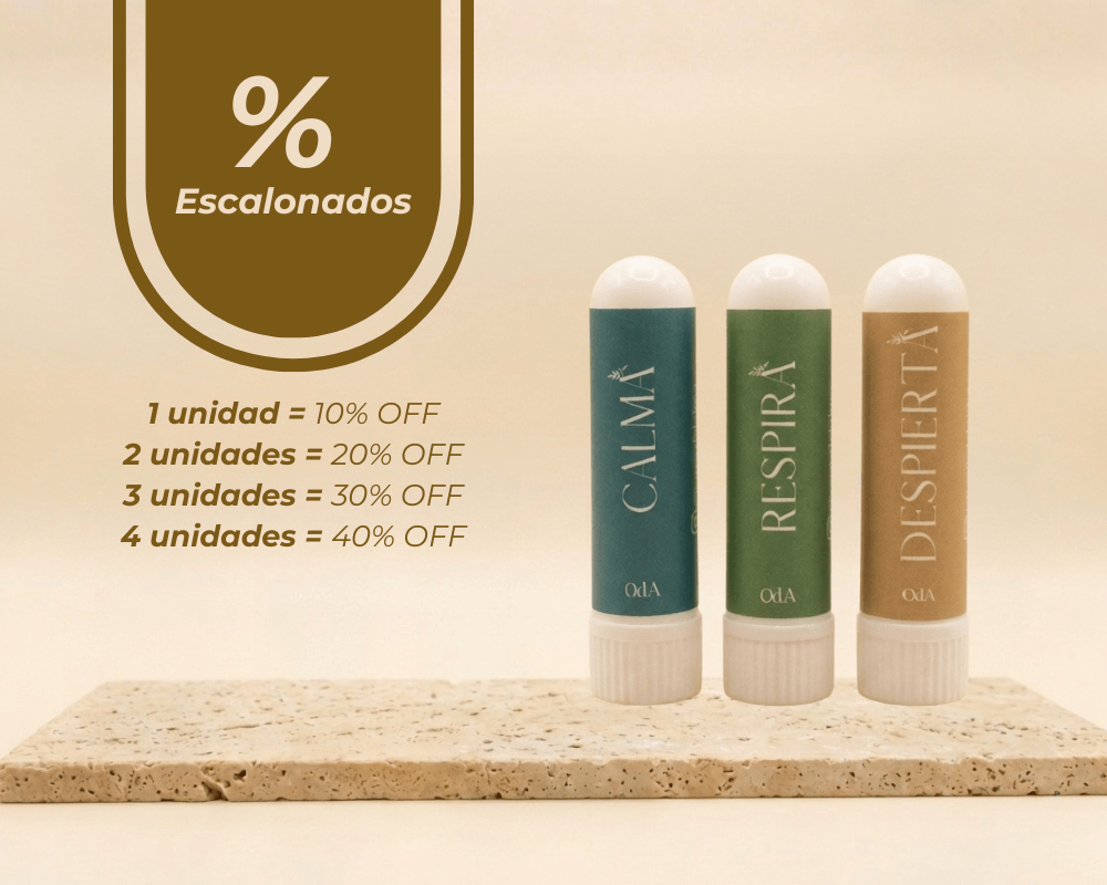 Inhalador Nasal de Aromaterapia - Alivio rápido y natural