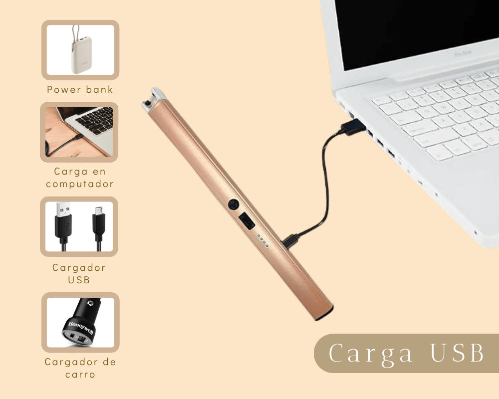 Encendedor Eléctrico Recargable USB