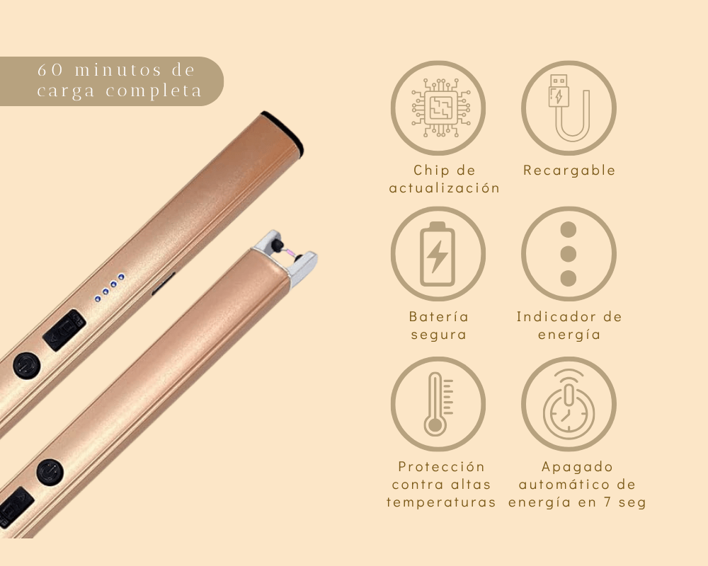 Encendedor Eléctrico Recargable USB