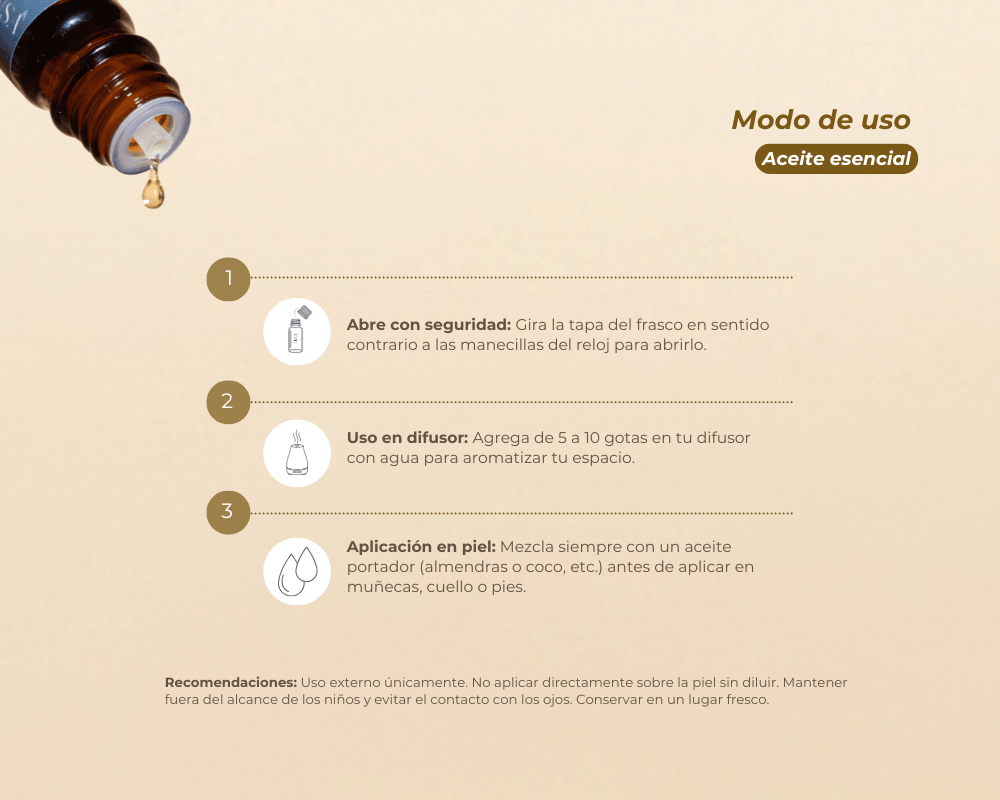 Aceites Esenciales 100% Puros para aromaterapia y bienestar